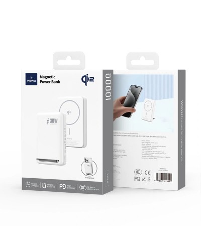 Купити Портативний ЗП Power Bank WIWU Wi-P031 Magnetic з БЗП 30W 10000 mAh