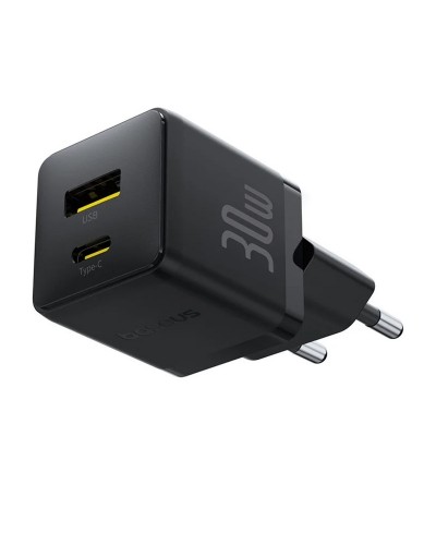 Купити МЗП Baseus Palm Fast Charger 30W (1USB-A/1C) + кабель Type-C to Type-C (P1011160A)