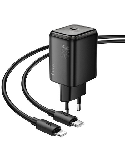 Купити Уцінка МЗП Hoco N54 Monsoon PD45W (1USB-C) + кабель Type-C to Lightning