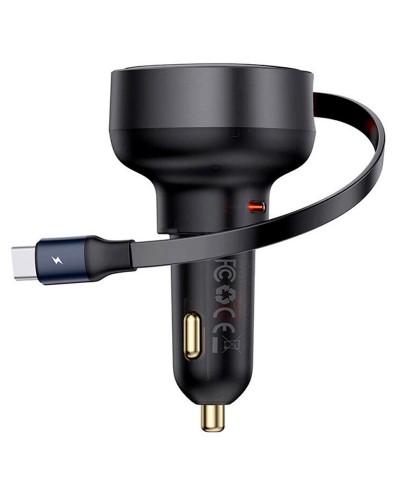 Купити АЗП Baseus Enjoyment Pro 60W (1USB-C) + висувний кабель Type-C (C00057802111-01)
