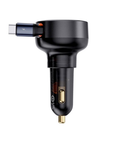 Купити АЗП Baseus Enjoyment Pro 60W (1USB-C) + висувний кабель Type-C (C00057802111-01)