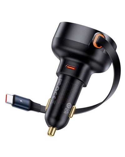 Купити АЗП Baseus Enjoyment Pro 60W (1USB-C) + висувний кабель Type-C (C00057802111-01)