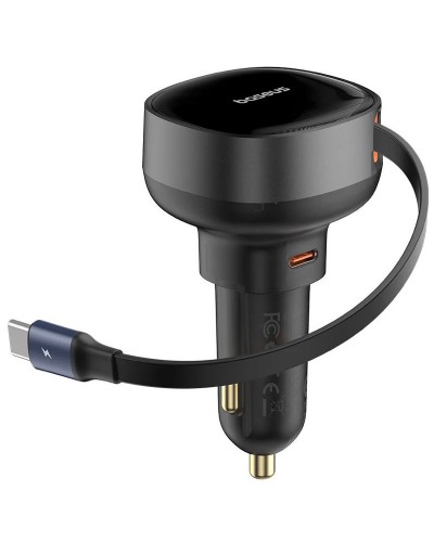 Купити АЗП Baseus Enjoyment Pro 60W (1USB-C) + висувний кабель Type-C (C00057802111-01)