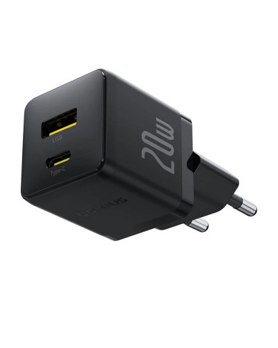 Купити МЗП Baseus Palm Fast Charger 20W (1USB-A/1C) + кабель Type-C to Type-C (P10111608)