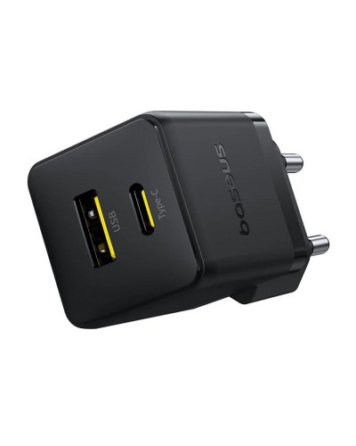 Купити МЗП Baseus Palm Fast Charger 20W (1USB-A/1C) + кабель Type-C to Type-C (P10111608)