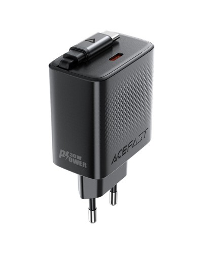 Купити МЗП Acefast A110 GaN With Retractable Cable Type-C PD30W (1USB-C)
