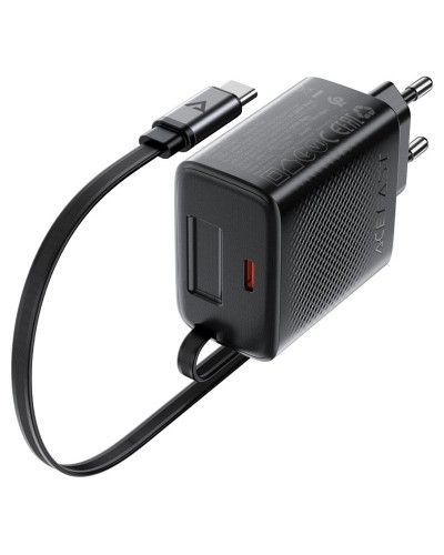 Купити МЗП Acefast A110 GaN With Retractable Cable Type-C PD30W (1USB-C)