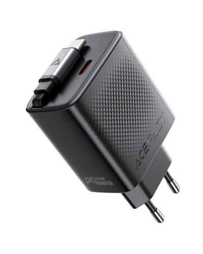 Купити МЗП Acefast A110 GaN With Retractable Cable Type-C PD30W (1USB-C)