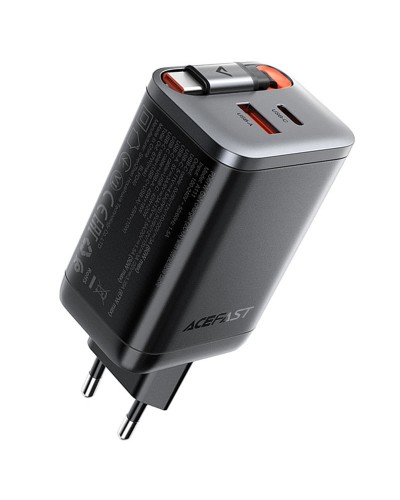 Купити МЗП Acefast A111 GaN With Retractable Cable Type-C PD67W (1USB-A/1C)