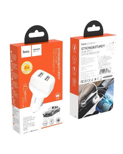 Купити АЗП Hoco Z36 Leader 2.4A (2USB-A) + кабель USB to MicroUSB