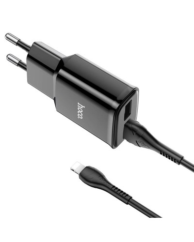 Купити МЗП Hoco C88A Star round 2.4A (2USB-A) + кабель USB to Lightning