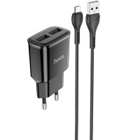 МЗП Hoco C88A Star round 2.4A (2USB-A) + кабель USB to MicroUSB