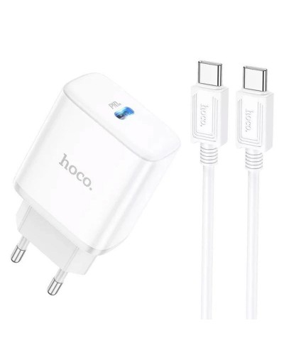Купити МЗП Hoco C104A PD20W (1USB-C) + кабель Type-C to Type-C