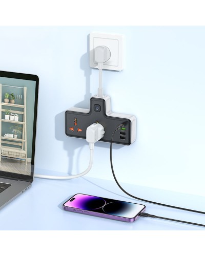 Купити МЗП Hoco AC12A Reise (PD30W/1C3A) +Socket