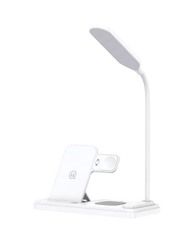 Купити БЗП Usams US-CD195 15W 4in1 Wireless Charging Holder With Table Lamp