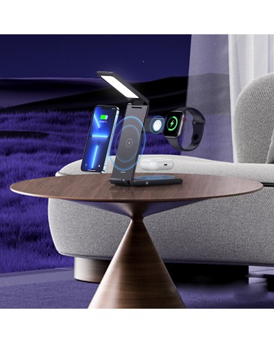 Купити БЗП Usams US-CD181 15W 3in1 with Table Lamp
