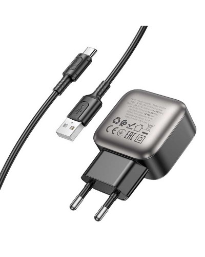 Купити МЗП Borofone BAS51A Absolute 12W (2USB-A) + кабель USB to Type-C