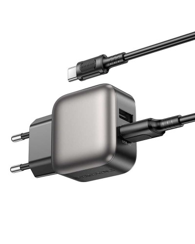 Купити МЗП Borofone BAS51A Absolute 12W (2USB-A) + кабель USB to Type-C