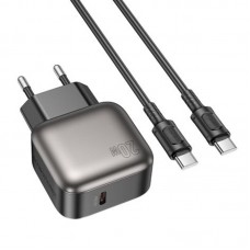 МЗП Borofone BAS53A Absolute PD20W (1USB-C) + кабель Type-C to Type-C
