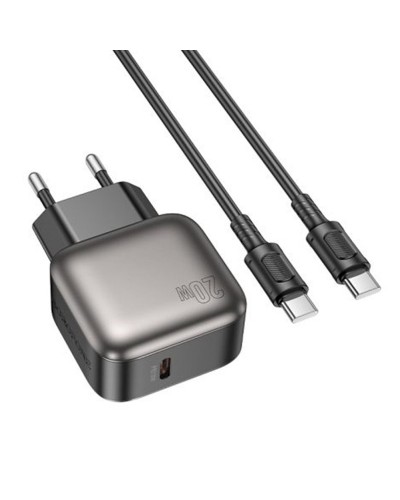 Купити МЗП Borofone BAS53A Absolute PD20W (1USB-C) + кабель Type-C to Type-C