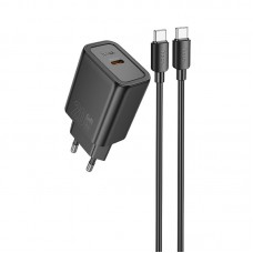 МЗП Hoco N60 Gentle PD20W (1USB-C) + кабель Type-C to Type-C