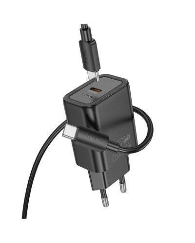 Купити МЗП Hoco N60 Gentle PD20W (1USB-C) + кабель Type-C to Type-C