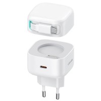 МЗП Usams US-CC202 GaN With Type-C Magnetic Retractable Cable Module XMF Ser. 35W (2USB-C)