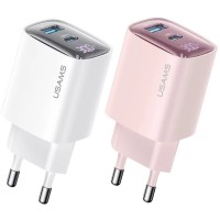 МЗП Usams US-CC229 GaN Digital Display XC Ser. 30W (1USB-A/1C)