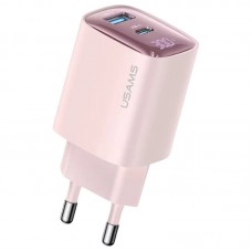 МЗП Usams US-CC229 GaN Digital Display XC Ser. 30W (1USB-A/1C)