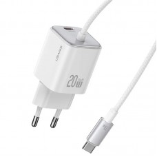 МЗП Usams US-CC261 GaN JC Ser. 20W (2USB-C) + кабель Type-C to Type-C