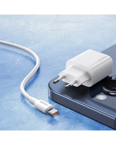 Купити МЗП Usams US-CC226 Kit-Yi Ser. 20W (1USB-C) + кабель Type-C to Type-C