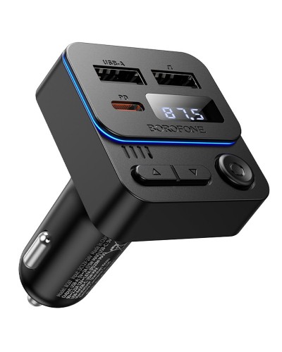 Купити АЗП FM модулятор Borofone BC60 Hero 35W (2USB-A/1C)