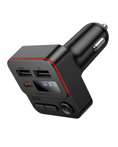 Купити АЗП FM модулятор Borofone BC60 Hero 35W (2USB-A/1C)