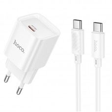 МЗП Hoco C146A Charm PD20W (1USB-C) + кабель Type-C to Type-C