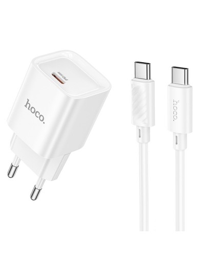 Купити МЗП Hoco C146A Charm PD20W (1USB-C) + кабель Type-C to Type-C