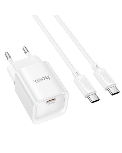 Купити МЗП Hoco C146A Charm PD20W (1USB-C) + кабель Type-C to Type-C