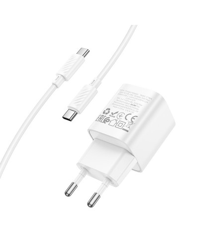 Купити МЗП Hoco C146A Charm PD20W (1USB-C) + кабель Type-C to Type-C