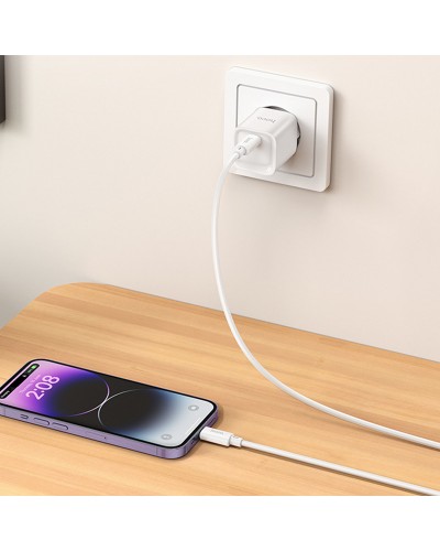 Купити МЗП Hoco C146A Charm PD20W (1USB-C) + кабель Type-C to Type-C