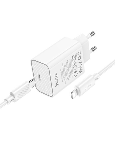 Купити МЗП Hoco C143A Benefit PD20W (1USB-C) + кабель Type-C to Lightning