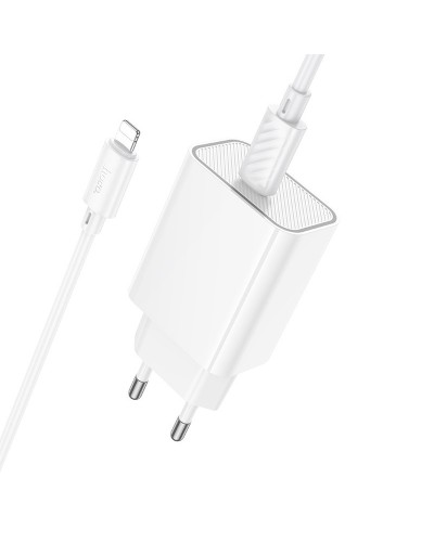 Купити МЗП Hoco C143A Benefit PD20W (1USB-C) + кабель Type-C to Lightning