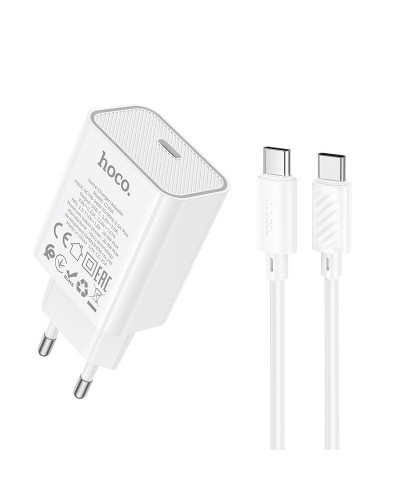 Купити МЗП Hoco C143A Benefit PD20W (1USB-C) + кабель Type-C to Type-C