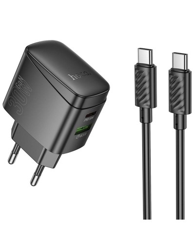 Купити МЗП Hoco CS61A Bright PD30W+QC3.0 (1USB-A/1C) + кабель Type-C to Type-C