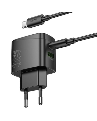 Купити МЗП Hoco CS61A Bright PD30W+QC3.0 (1USB-A/1C) + кабель Type-C to Type-C