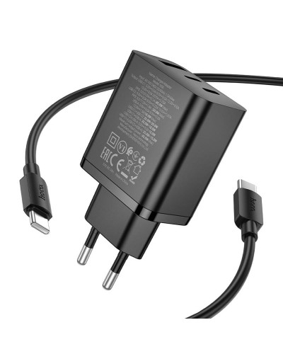 Купити МЗП Hoco N50 Scenery PD45W (1USB-A/2C) + кабель Type-C to Type-C