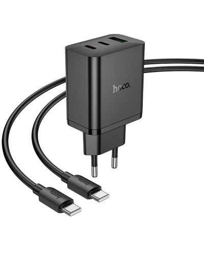 Купити МЗП Hoco N50 Scenery PD45W (1USB-A/2C) + кабель Type-C to Type-C