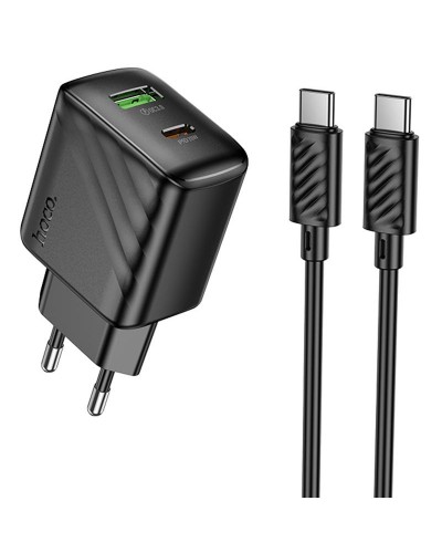 Купити МЗП Hoco CS25A Rico PD20W+QC3.0 (1USB-A/1C) + кабель Type-C to Type-C