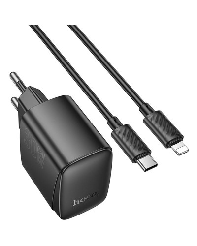 Купити МЗП Hoco CS61A Bright PD30W+QC3.0 (1USB-A/1C) + кабель Type-C to Lightning