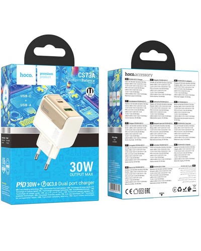 Купити МЗП Hoco CS73A Star Speed PD30W+QC3.0 (1USB-A/1C)