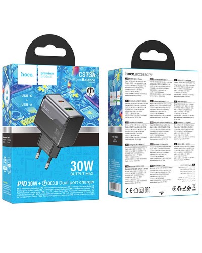 Купити МЗП Hoco CS73A Star Speed PD30W+QC3.0 (1USB-A/1C)