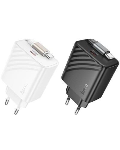 Купити МЗП Hoco N57 Full PD20W with retractable cable Type-C (2USB-C)